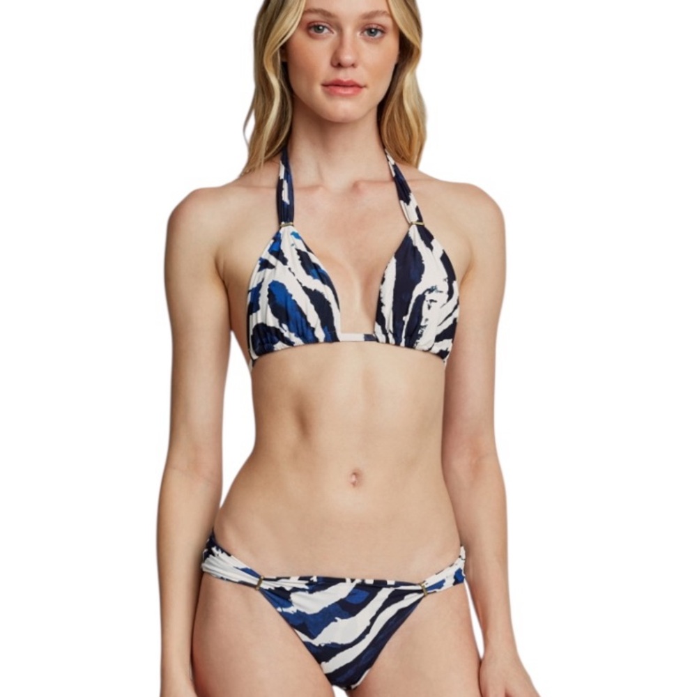Lenny Niemeyer Bikini Navy Blue Medium